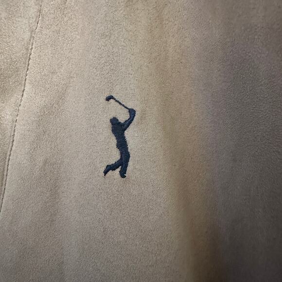 PGA Tour Signature Collection Faux Suede 1/4 Zip Jacket Size XL Golf Windbreaker - Picture 7 of 10